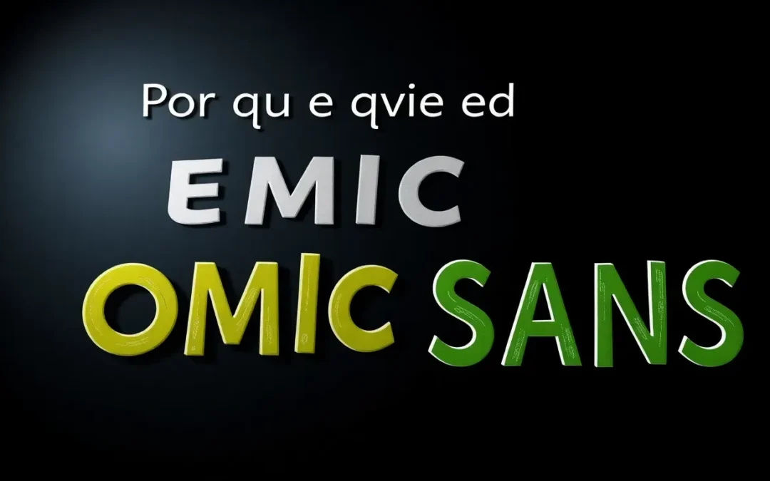 Por qué evitar Comic Sans en entornos profesionales